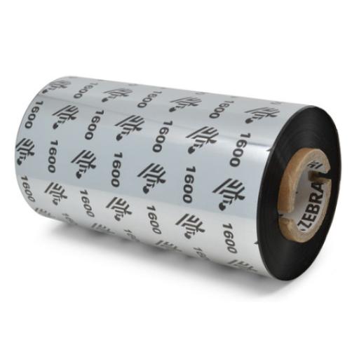 [ZEBRA_01600GT11030] Zebra Cinta de Cera Zebra 110mm x 300m (433 Pulgadas x 984 Pies) 1600 Economico Nucleo de 25mm (1 Pulgada) 24/Caja