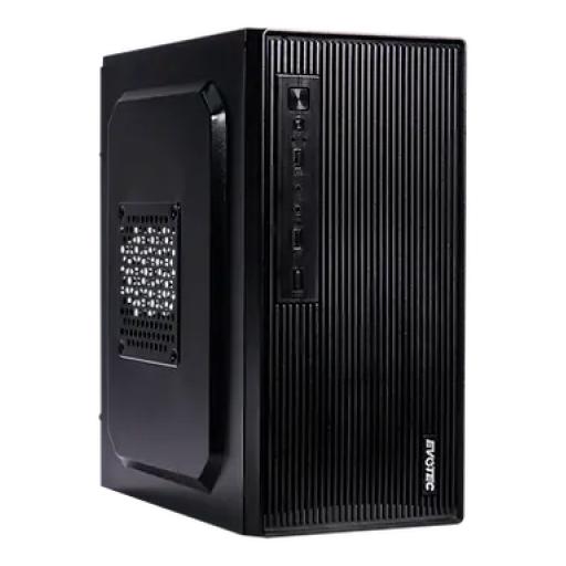 [EVOTEC_EV-1023] GABINETE EVOTEC (EV-1023) MINI ATX, FUENTE 500W, 3 VENTILADORES, 2*USB 3.0,NEGRO