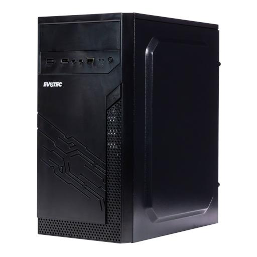 [EVOTEC_EV-1024] GABINETE EVOTEC (EV-1024) MINI ATX, FUENTE 500W, 3 VENTILADORES, 2*USB 3.0,NEGRO