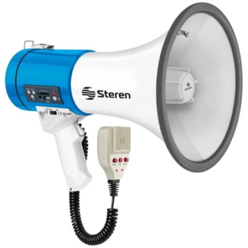 [STEREN_MG-265] MEGAFONO STEREN DE 25 W CON REC / REP MP3 / BAT