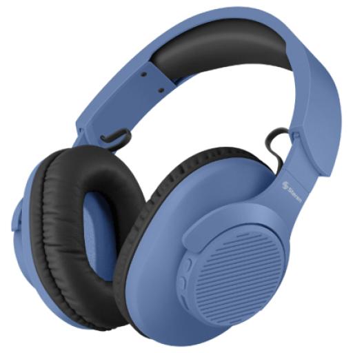 [STEREN_AUD-7630AZ] AUDIFONOS STEREN BT CON BAT 30 H ASIST VOZ