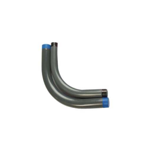 [RAWELT_CAL-50-PC] RAWELT Codo Conduit Rígido de Aluminio de 2" (50.8 mm) con Recubrimiento de PVC.
