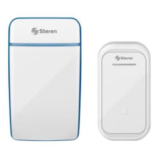 [STEREN_TIM-255] Steren Timbre Steren Digital Inalámbrico de 36 Tonos Hasta 50m de Alcance Color Blanco
