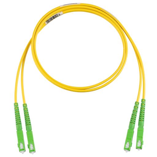 [PANDUIT_F92ERANB1SNM002] Panduit Jumper de Fibra Optica Monomodo 9/125 OS2, SC/APC-LC/APC Duplex, OFNR (Riser), Color Amarillo, 2 Metros