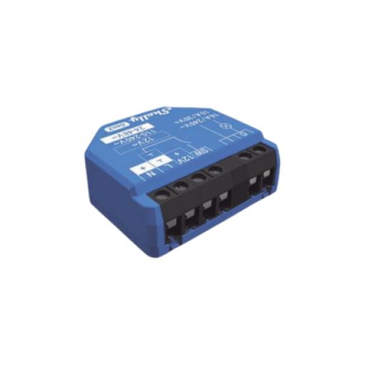 [SHELLY_SHELLY1GEN3] SHELLY Relevador inalámbrico inteligente 16A, 110-230 V, 1  salida de contacto seco, compatible con asistente de voz Alexa, Google Home