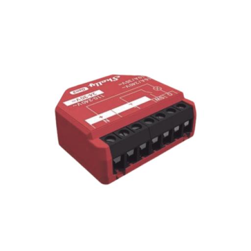 [SHELLY_SHELLY1PMGEN3] SHELLY Relevador inalámbrico inteligente 16A, 110-230 V, medición de consumo, compatible con asistente de voz Alexa, Google Home
