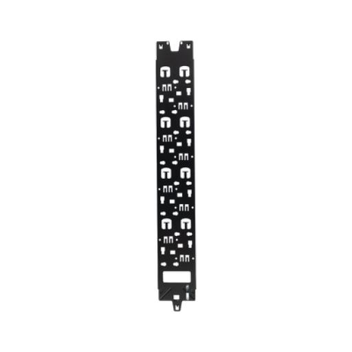 [PANDUIT_XG-VCM42B] Panduit Panel Administrador de Cables Vertical para Gabinete FlexFusion™ de 42RU, Acepta Anillos en D, Anillos S1DR, S2DR y L; S1LR, S2LR, Color Negro