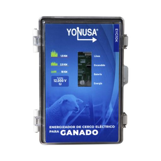 [YONUSA_SYSGAN25K] Yonusa Energizador para Ganado 10,000Volts-2JOULES/ 25,000 metros lineales de protección / Cercas Electrificadas