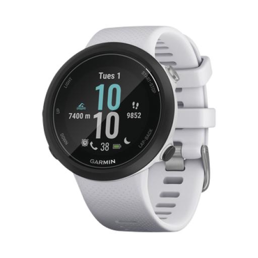 [GARMIN_10-02247-01] Garmin Reloj Garmin Swim 2 color blanco, ideal para uso en deportes o actividades de natación. 