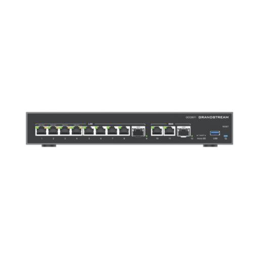 [GRANDSTREAMNETWORKS_GCC6011] Grandstream Networks 4 en 1: Firewall, Router, PBX IP, Switch 10 Puertos Gigabit (4 PoE) + 2 Puertos SFP 2.5 Gigabit