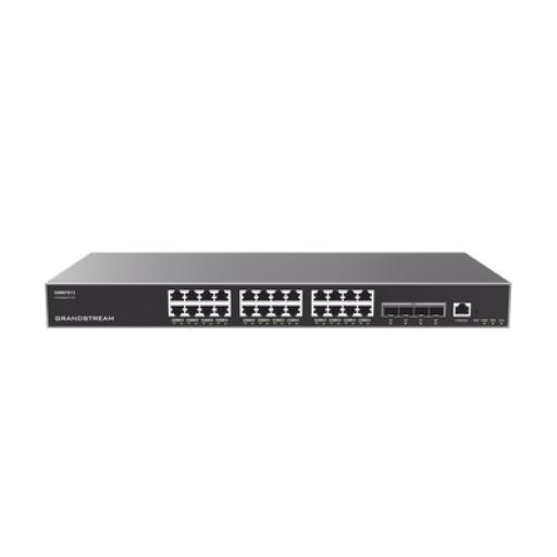 [GRANDSTREAMNETWORKS_GWN7813] Grandstream Networks Switch Capa 3 Administrable / 24 puertos 10/100/1000 Mbps + 4 Puertos SFP+ de 10 Gigabits / Compatible con GWN Cloud.