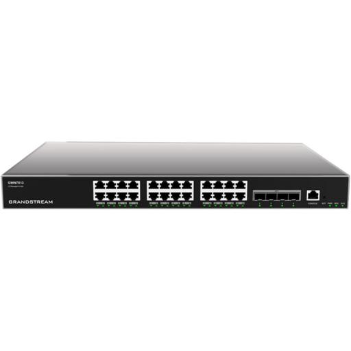 [GRANDSTREAMNETWORKS_GWN7813] Grandstream Networks Switch Capa 3 Administrable / 24 puertos 10/100/1000 Mbps + 4 Puertos SFP+ de 10 Gigabits / Compatible con GWN Cloud.