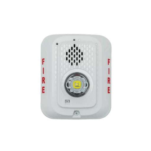[SYSTEMSENSOR_P2WLED] System Sensor Sirena con Lámpara LED Estroboscópica / a 2 Hilos / Montaje en Pared / 12 o 24 Vcd / Configuración Estroboscópica Seleccionable / Texto en Inglés / Color Blanca 