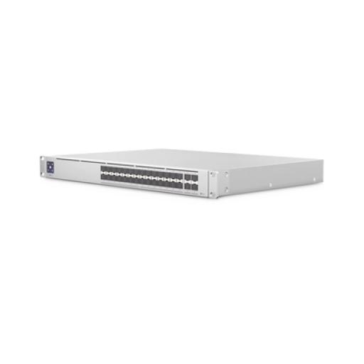 [UBIQUITIINC._USW-PRO-AGGREGATION] UBIQUITI INC. UniFi Switch PRO Aggregation Capa 3 para fibra óptica con 28 puertos SFP+ (10G) y 4 puertos SFP28 (25G), pantalla informativa