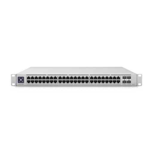 [UBIQUITIINC._USW-ENTERPRISE-48-POE] UBIQUITI INC. UniFi Switch Enterprise administrable capa 3, 48 puertos 2.5GbE RJ45 POE+, 4 puertos 10G SFP+, 720W, con pantalla táctil de 1.3"