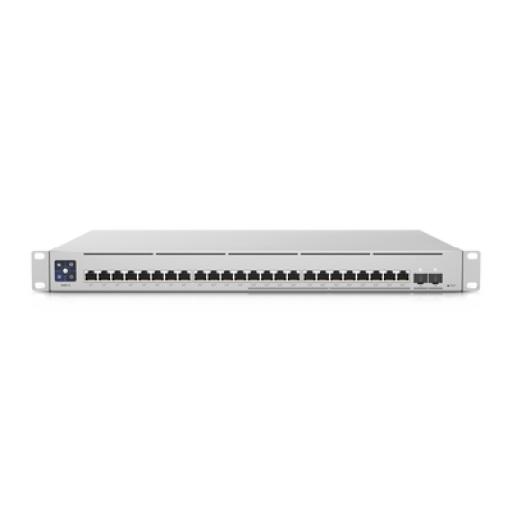 [UBIQUITIINC._USW-ENTERPRISE-24-POE] UBIQUITI INC. UniFi Switch Empresarial Capa 3 de 24 puertos PoE 802.3af/at (12 puertos 2.5G y 12 puertos 1G) + 2 puertos 1/10G SFP+, 400W, pantalla informativa