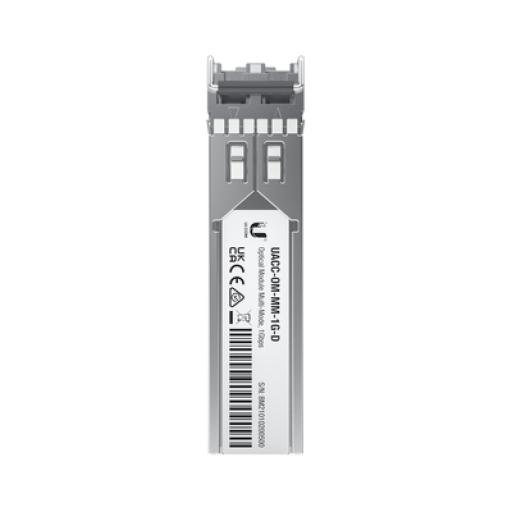 [UBIQUITIINC._UACC-OM-MM-1G-D-2] UBIQUITI INC. UFiber Módulo SFP, transceptor MiniGibic MultiModo 1.25 Gbps, distancia 550m, conectores LC, paquete de 2 piezas