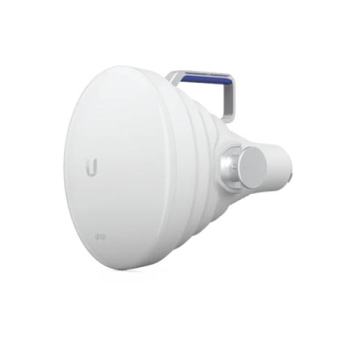 [UBIQUITIINC._UISP-HORN] UBIQUITI INC. Antena Sectorial 30° tipo Horn para Multipunto, 19.5 dBi. Rango extendido 5.15 - 6.875 GHz. Alto aislamiento al ruido. Compatible solo con AF5XHD, RP5ACGEN2 y LTURocket