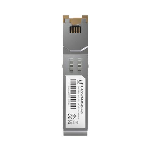 [UBIQUITIINC._UACC-CM-RJ45-MG] UBIQUITI INC. UFiber Tranceptor convertidor de SFP+ a RJ45, velocidades 10/5/2.5/1G
