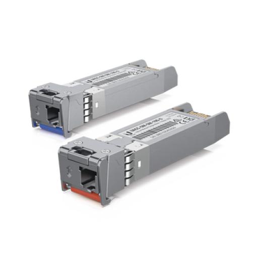 [UBIQUITIINC._UACC-OM-SM-10G-S-2] UBIQUITI INC. UFiber Módulo SFP+, transceptor MiniGibic MonoModo 10 Gbps, distancia 10 km, un conector LC. Incluye 2 piezas