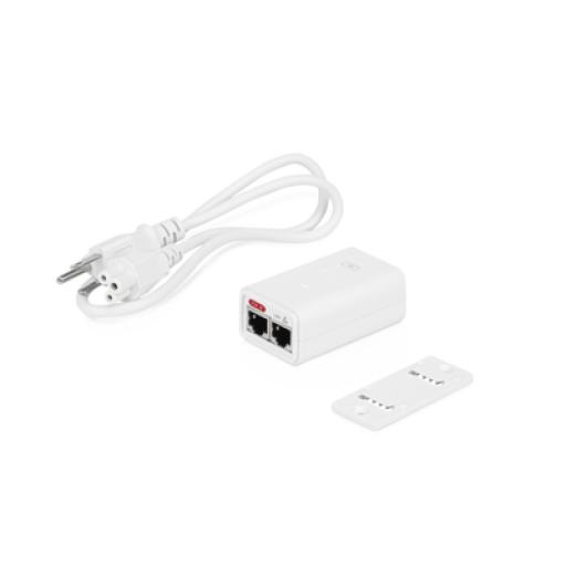[UBIQUITIINC._POE-24-7W-G-WH] UBIQUITI INC. Adaptador PoE Ubiquiti Gigabit de 24 VDC, 0.3 A