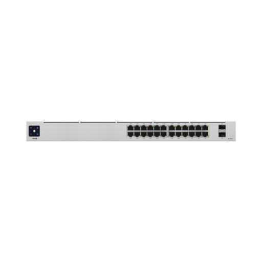 [UBIQUITIINC._USW-24-POE] UBIQUITI INC. UniFi Switch USW-24-POE Gen2, Capa 2 de 24 puertos (16 puertos PoE 802.3af/at + 8 puertos Gigabit) + 2 puertos 1G SFP, 95W, pantalla informativa