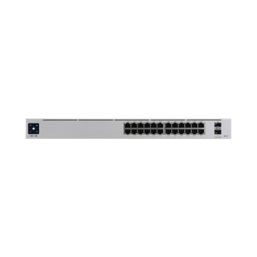 [UBIQUITIINC._USW-PRO-24-POE] UBIQUITI INC. UniFi Switch USW-Pro-24-POE Gen2, con funciones capa 3, de 24 puertos PoE 802.3at/bt + 2 puertos 1/10G SFP+, 400W, pantalla informativa