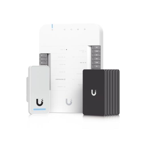 [UBIQUITIINC._UA-G2-SK] UBIQUITI INC. UniFi Access Kit de Inicio Gen 2, Incluye Hub para conexiones, lector NFC y movimiento / 10 tarjetas de acceso / sistema completo para abrir una puerta