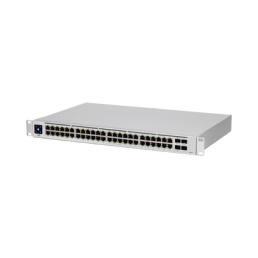 [UBIQUITIINC._USW-48-POE] UBIQUITI INC. UniFi Switch USW-48-POE, Capa 2 de 48 puertos (32 puertos PoE 802.3af/at + 16 puertos Gigabit) + 4 puertos 1G SFP, 195W, pantalla informativa