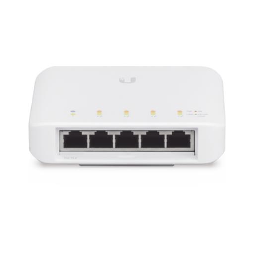 [UBIQUITIINC._USW-FLEX] UBIQUITI INC. Switch UniFi FLEX de 5 puertos para semi-exterior IP55 (1 x PoE de entrada 802.3af/at/bt y 4 puertos PoE de salida 802.3af)