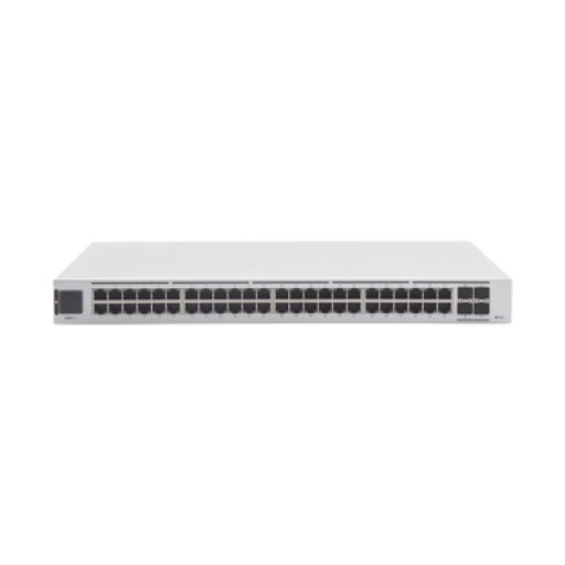 [UBIQUITIINC._USW-PRO-48] UBIQUITI INC. UniFi Switch USW-Pro-48, Capa 3 de 48 puertos Gigabit RJ-45 + 4 puertos 1/10G SFP+, pantalla informativa