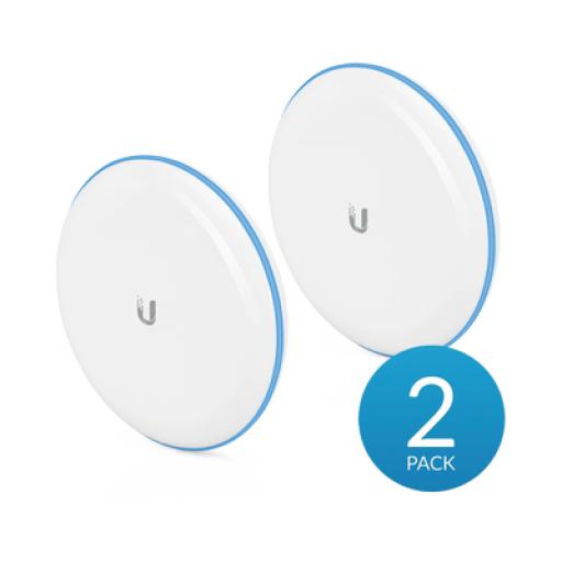 [UBIQUITIINC._UBB] UBIQUITI INC. Kit UniFi Building Bridge de 1+ Gbps en 60 GHz con radio redundante en 5 GHz, alcance de hasta 500 m