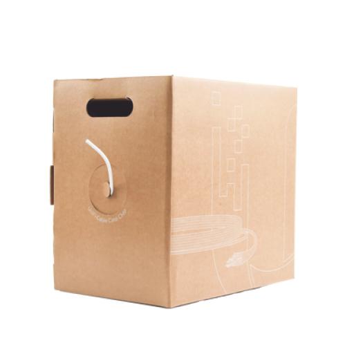 [UBIQUITIINC._U-CABLE-C6-CMP] UBIQUITI INC. Bobina de cable UTP Plenum (CMP) UniFi, Cat6, Color blanco, 23 AWG, 305m para interior