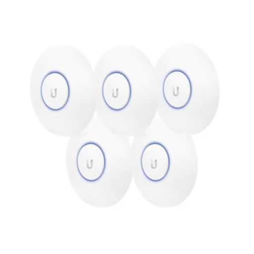 [UBIQUITIINC._UAP-AC-LITE-5] UBIQUITI INC. Paquete de 5 Access Point UniFi, doble banda 802.11ac, MIMO 2X2, soporta 100 clientes, hasta 867 Mbps, para interior, PoE 802.3af.