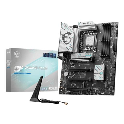 [MSI_B860 GAMING PLUS WIFI] MOTHERBOARD MSI (B860 GAMING PLUS WIFI) SOCKET 1851, 4*DDR5 8800 MHZ, HDMI, DP, 3*M.2, ATX