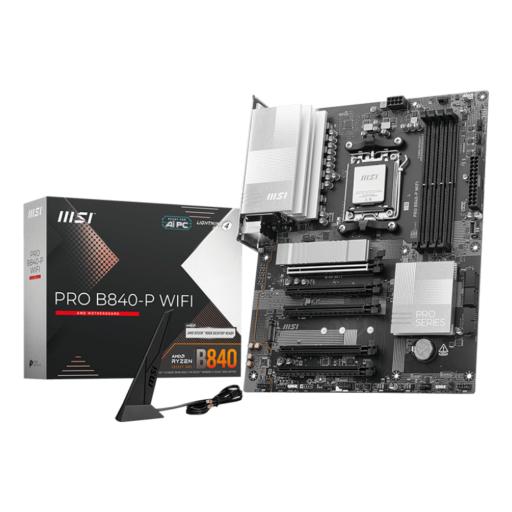 [MSI_PRO B840-P WIFI] MOTHERBOARD MSI (PRO B840-P WIFI) SOCKET AM5, 4*DDR5 8000 MHZ, HDMI, 2*M.2, ATX