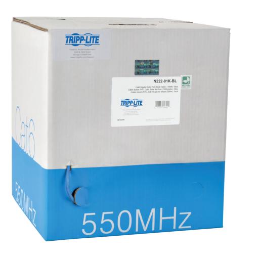 [TRIPPLITE_N222-01K-BL] Bobina de Cable  UTP CERTIFICABLE TRIPP-LITE N222-01K-BL