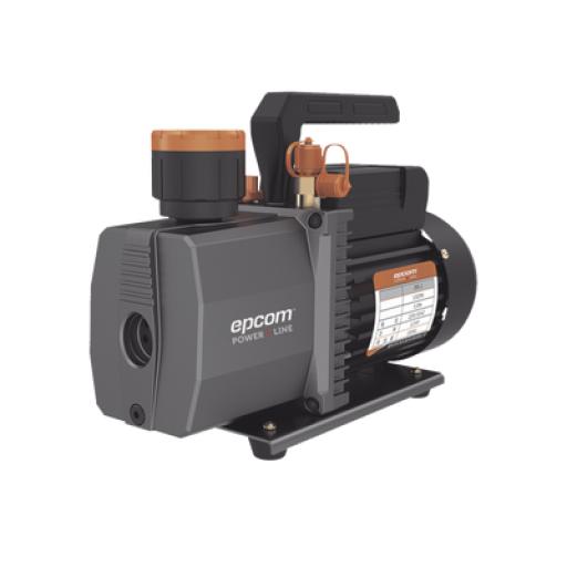 [EPCOM_2RS-2-R32] Epcom Bomba de vacío/ para aire acondicionado / 2 estados /  Motor de 1/2 HP / Voltaje dual 110-220 Vca / Acople de ingreso de 1/4" x 3/8" con válvula de retención integrada
