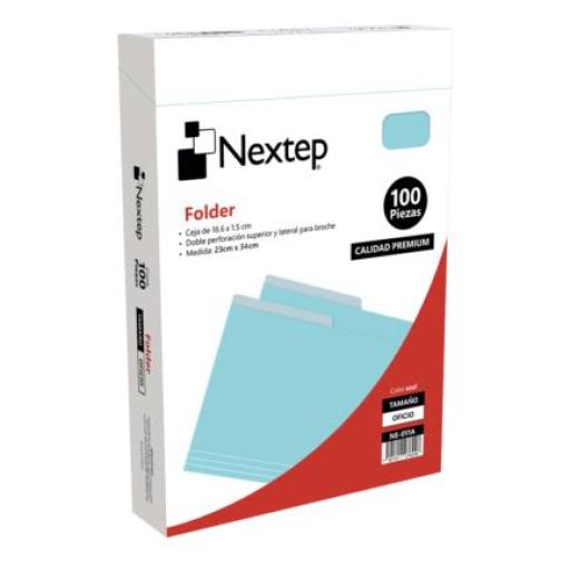 [NEXTEP_NE-011A] Nextep Folder Economico Nextep Oficio Azul c/100