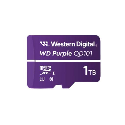 [WESTERNDIGITAL_WDD100T1P0C] Western Digital Memoria Micro SD Western Digital Purple WDD100T1P0C 1 TB Micro SC QD101- 1UHS Clase 10 para videovigilancia.