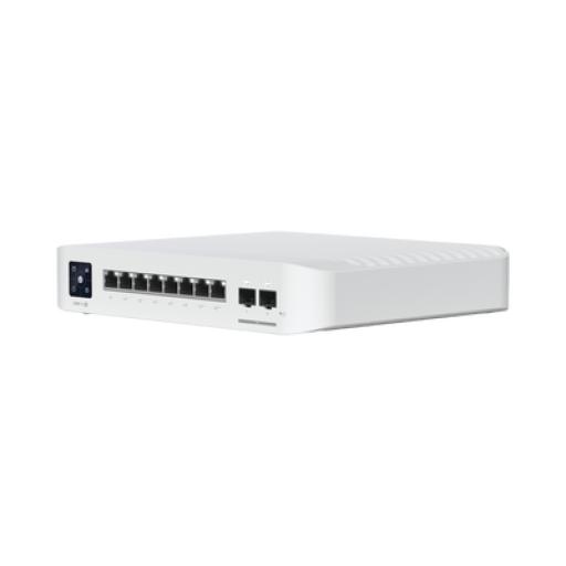 [UBIQUITIINC._USW-PRO-8-POE] UBIQUITI INC. Switch UniFi Pro 8 PoE Administrable Capa 3, 8 puertos GbE / (6) puertos POE+ af/at y (2) puertos POE++ 802.3bt / (2) puertos SFP+ 10G / 120W de presupuesto POE 