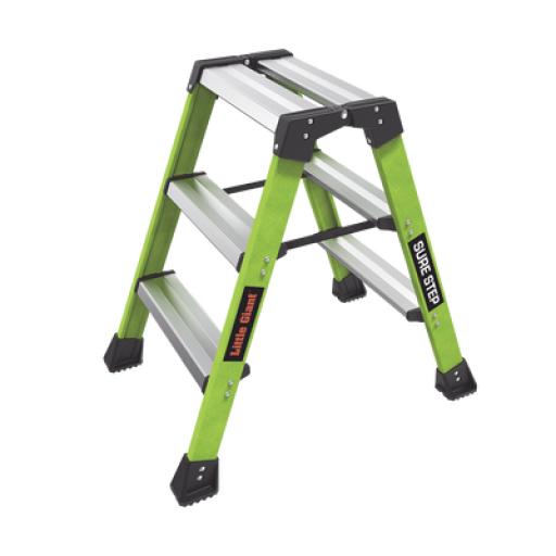 [LITTLEGIANT_SURESTEP] Little Giant Escalera Plegable 2 Peldaños de Fibra de Vidrio / Tamaño 66 cm ( 2' 2").