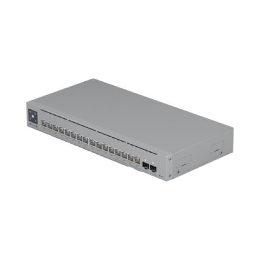 [UBIQUITIINC._USW-PRO-MAX-16-POE] UBIQUITI INC. UniFi Switch Pro Max 16 PoE con funciones Capa 3, 16 puertos EtherLight RGB / (4) puertos 2.5 GbE POE++ y (12) puertos GbE POE+ /(2) puertos SFP+ 10G /con pantalla táctil informativa, hasta 180W de presupuesto POE 