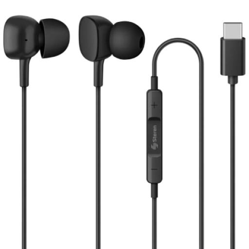 [STEREN_AUD-394] Steren Audífonos Steren Manos Libres USB-C 7mW