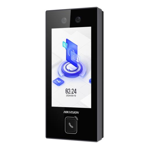 [HIKVISIONDIGITALTECHNOLOGY_DS-K1T344MBWX-E1] Hikvision Digital Technology Terminal Facial Min Moe con BOTON DE LLAMADA FÍSICO / 3000 Rostros / Pantalla 4.5" / Administrable en la Nube con Hik-Connect Teams / Exterior IP65 / PoE / WiFi