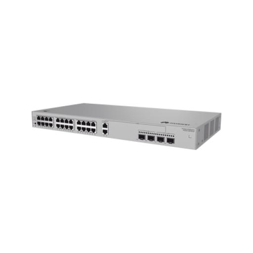 [HUAWEI_S220S-26PN4JX] Huawei Switch de Acceso Gigabit Administrable PoE Capa 2 / 24 puertos 10/100/1000 Mbps (22*PoE) / 2 Puertos 100/1000/2.5Gbps (PoE) combo 2  Puertos 2.5GE SFP / 2 Puertos 10GE SFP+ Uplink  / ERPS / PoE Perpetuo / 400 W / Administración Nube Gratis