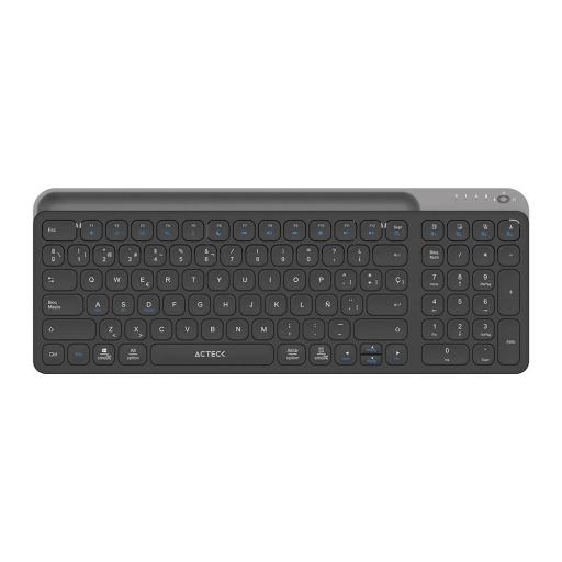 [ACTECK_AC-940108] TECLADO MULTIDISP ACTECK INSPIRE TREKTI747 98% 2BT NGO/GRIS (AC-940108)