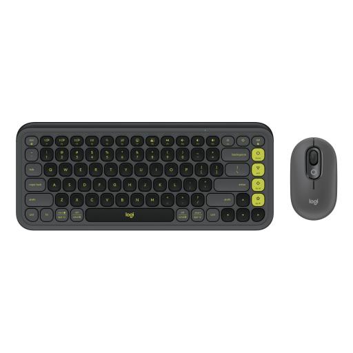 [LOGITECH_920-013052] KIT LOGITECH POP ICON TECLADO/MOUSE BT GRAPHITE/GREEN (920-013052)