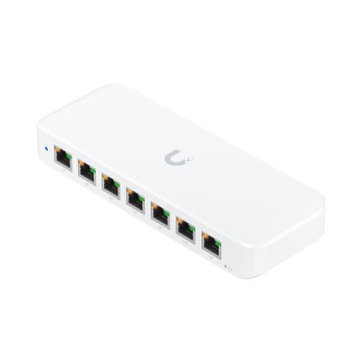 [UBIQUITIINC._USW-ULTRA-60W] UBIQUITI INC. UniFi Switch Ultra 60W Administrable / 8 puertos GbE / (1) puerto POE++ IN opcional y (7) puertos POE+/ Wattaje depende de fuente o POE IN / Incluye fuente AC hasta 62W para POE