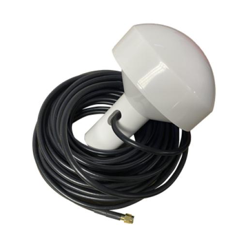 [SYSCOM_SD-GPS-005] Syscom Antena marina de GPS con conector SMA- Macho en frecuencia 1575.42 MHz de 28 dBi. Incluye soporte rotativo